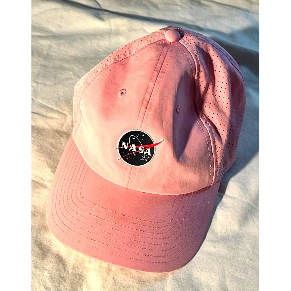 NASA Kennedy Space Center Hat Womens Pink Adjustable Strapback Dad Cap